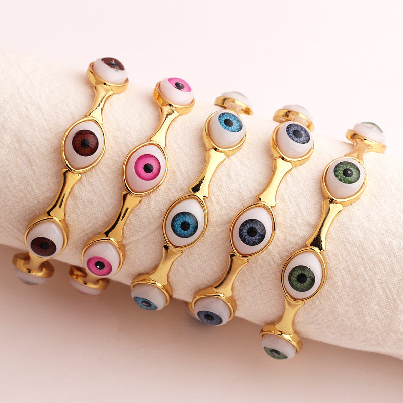 Pulsera ojo gris
