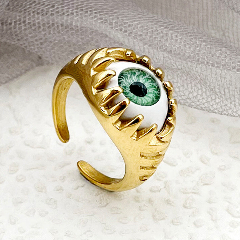 Anillo de ojo verde