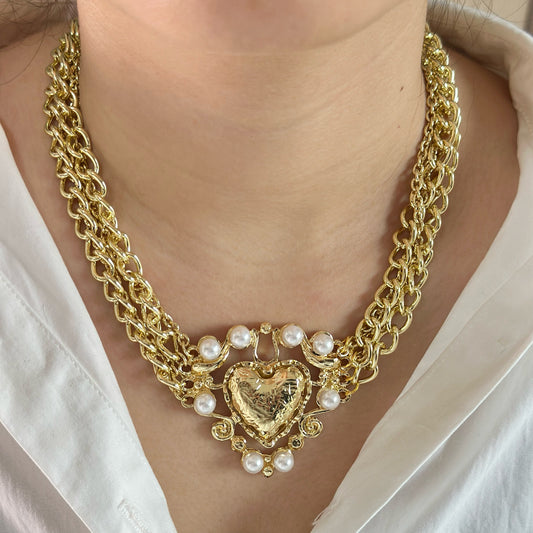 Collar de corazon